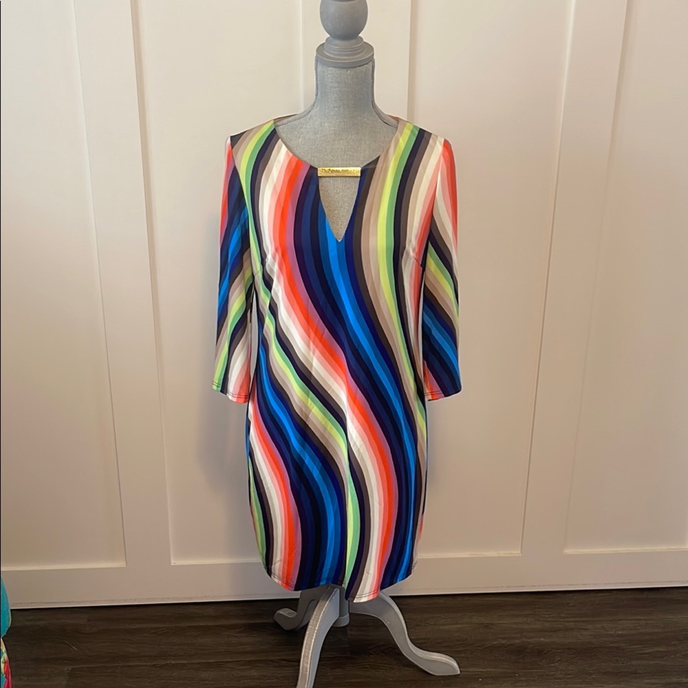 Multicolor Striped Women's Dress